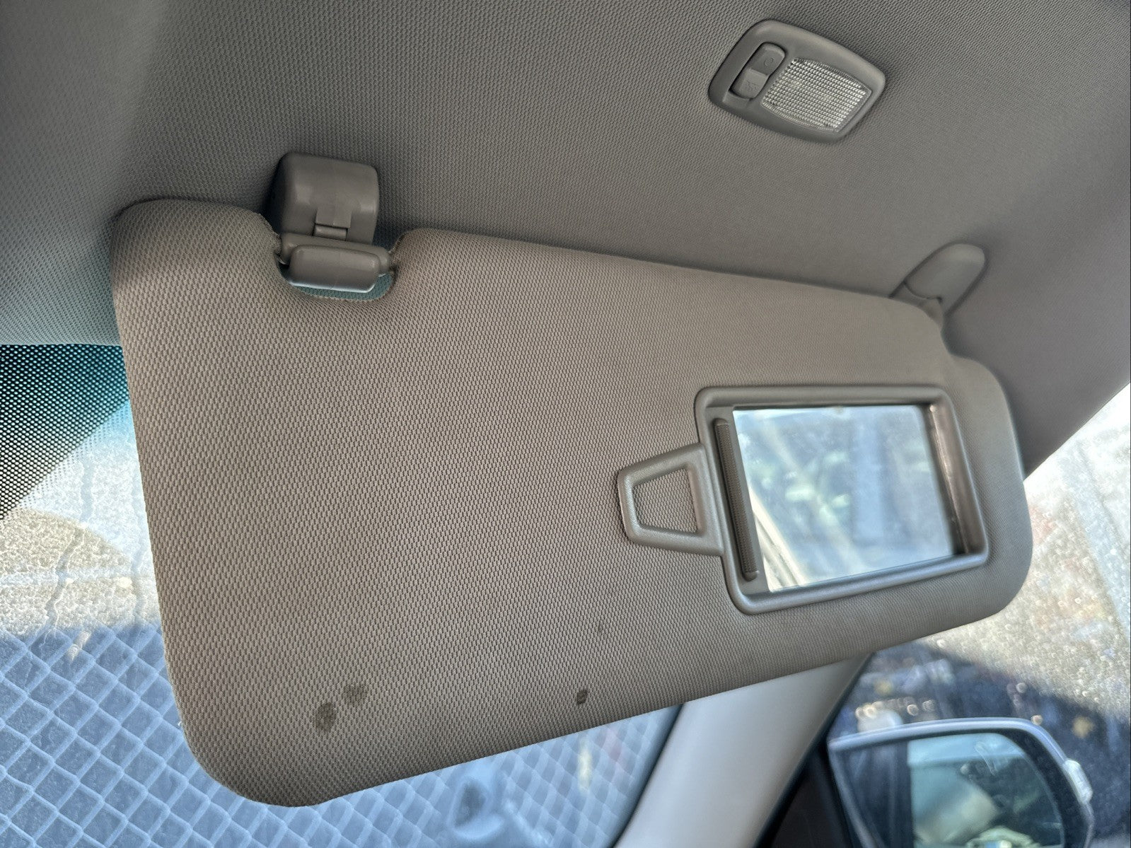 2011-2015 Kia Sorento Gray Sun Visor Left Right Set Pair Side OEM