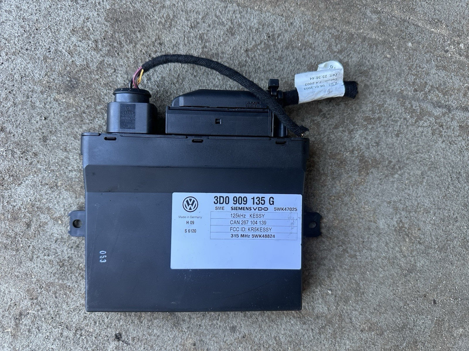 03-06 Bentley Continental GT Flying Spur Keyless Go Entry Control Module OEM Tes