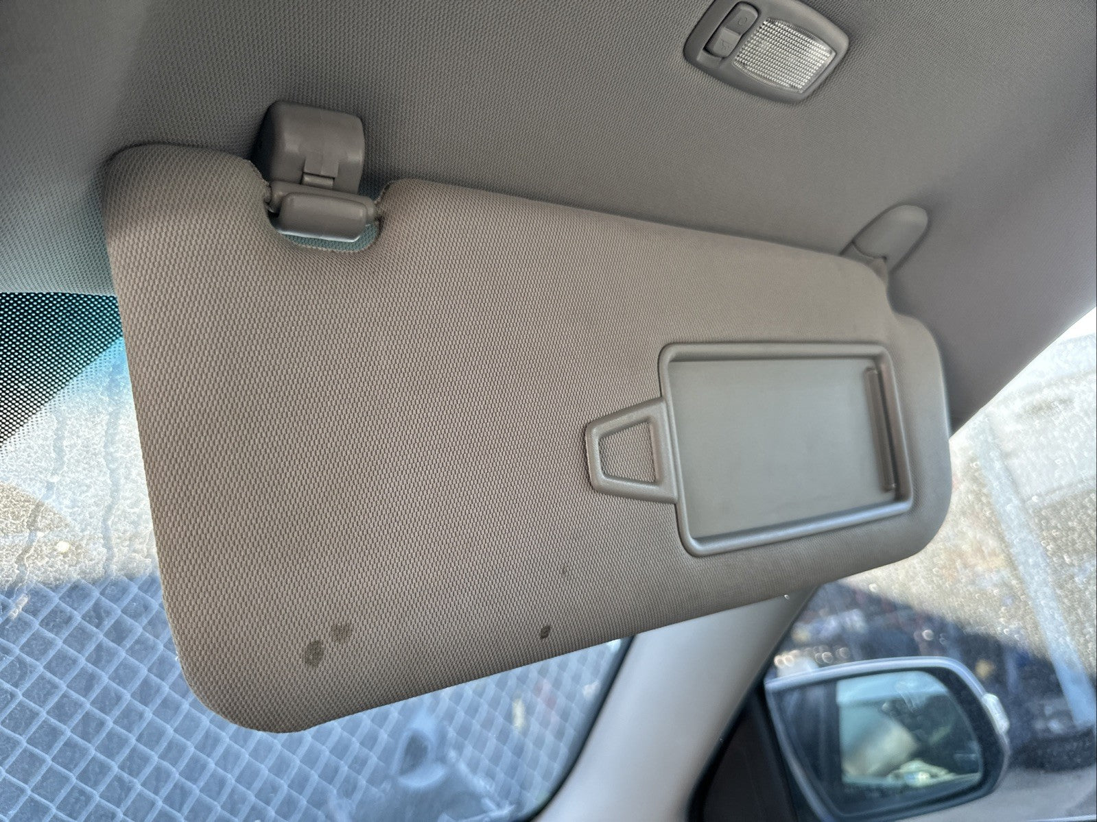 2011-2015 Kia Sorento Gray Sun Visor Left Right Set Pair Side OEM