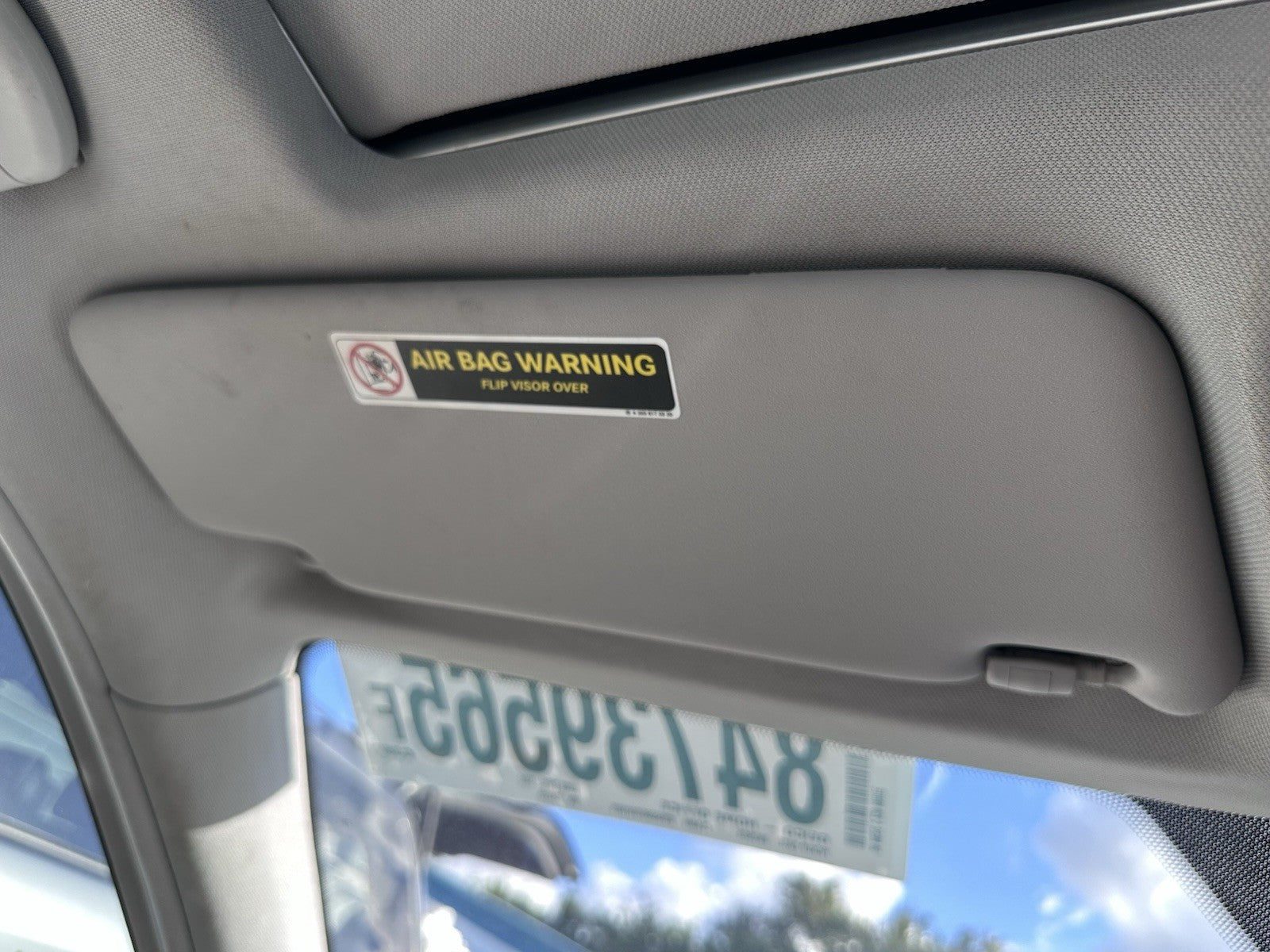 OEM 2006-2007 Mercedes C230 Driver and Passenger Side Sun Visor Gray