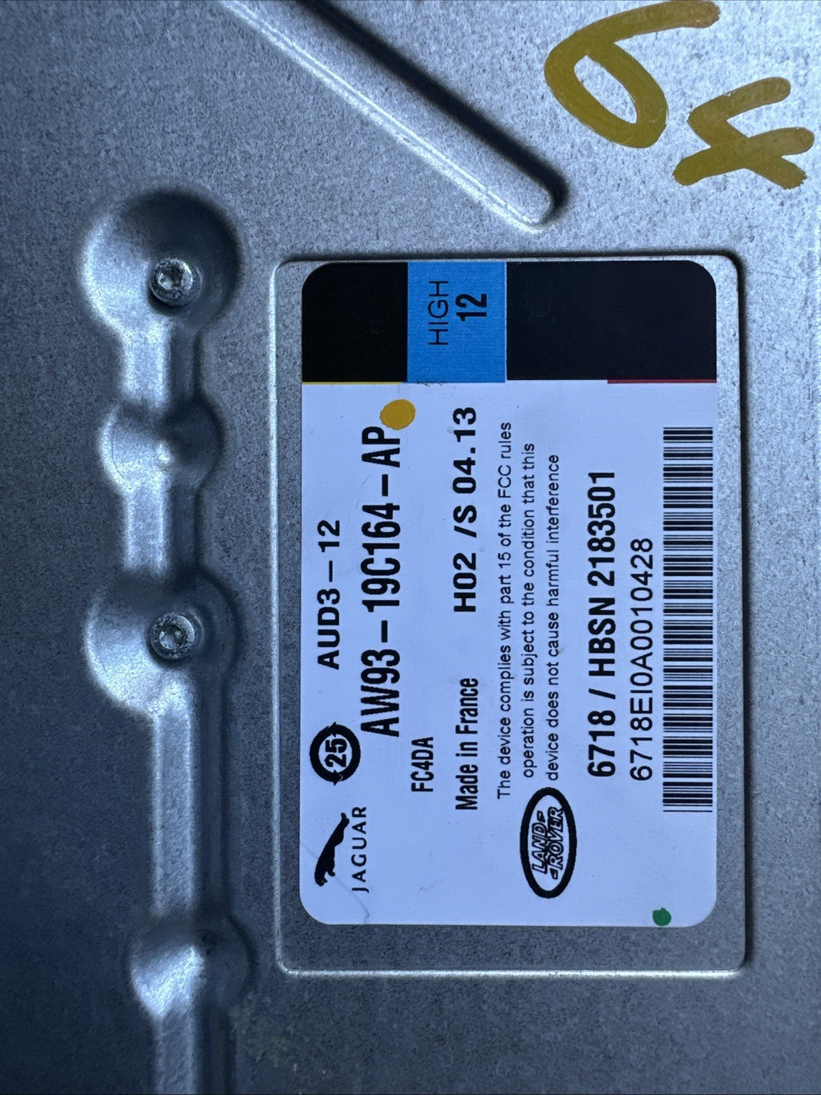 OEM 2010-2015 Jaguar XJ 5.0L Amplifier Amp  AW93-19C164-AP Tested