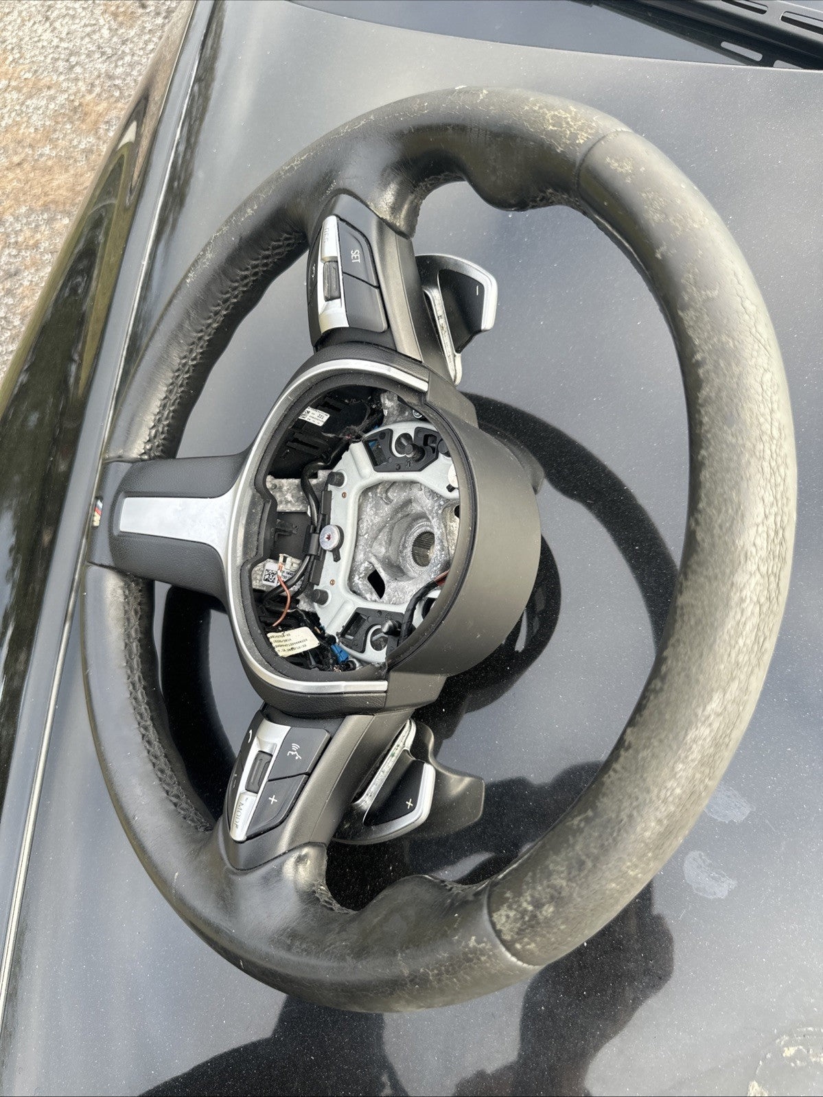 2014-2018 BMW X3 X4 X5 X6 M Sport Steering Wheel Paddle 32307847454 OEM Used