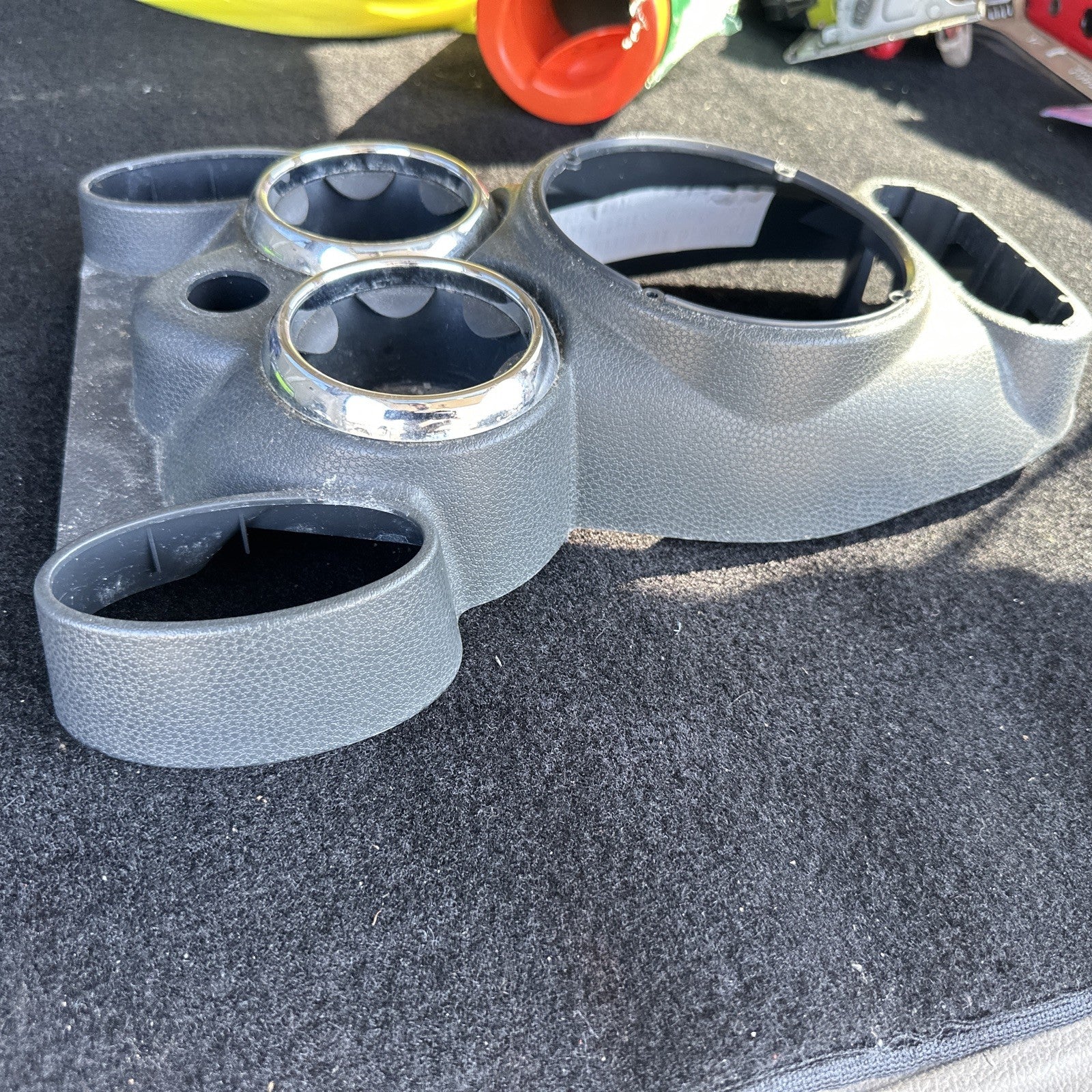 2005 Mini Cooper Convertible Center Console Cup Holder Trim Shifter Cover Black