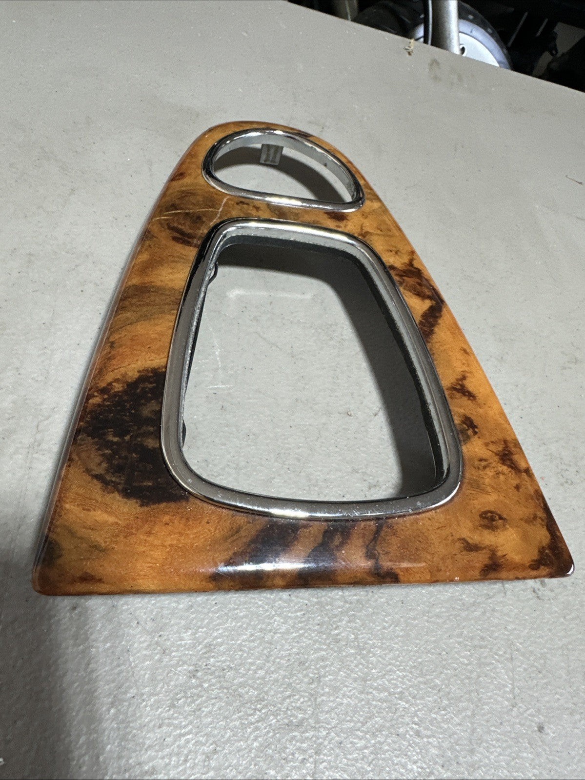 JAGUAR S TYPE AUTO GEAR STICK SURROUND TRIM PANEL WOOD EFFECT TRIM PANEL 2006