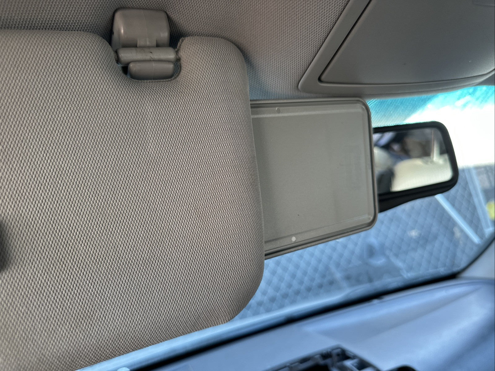 2011-2015 Kia Sorento Gray Sun Visor Left Right Set Pair Side OEM