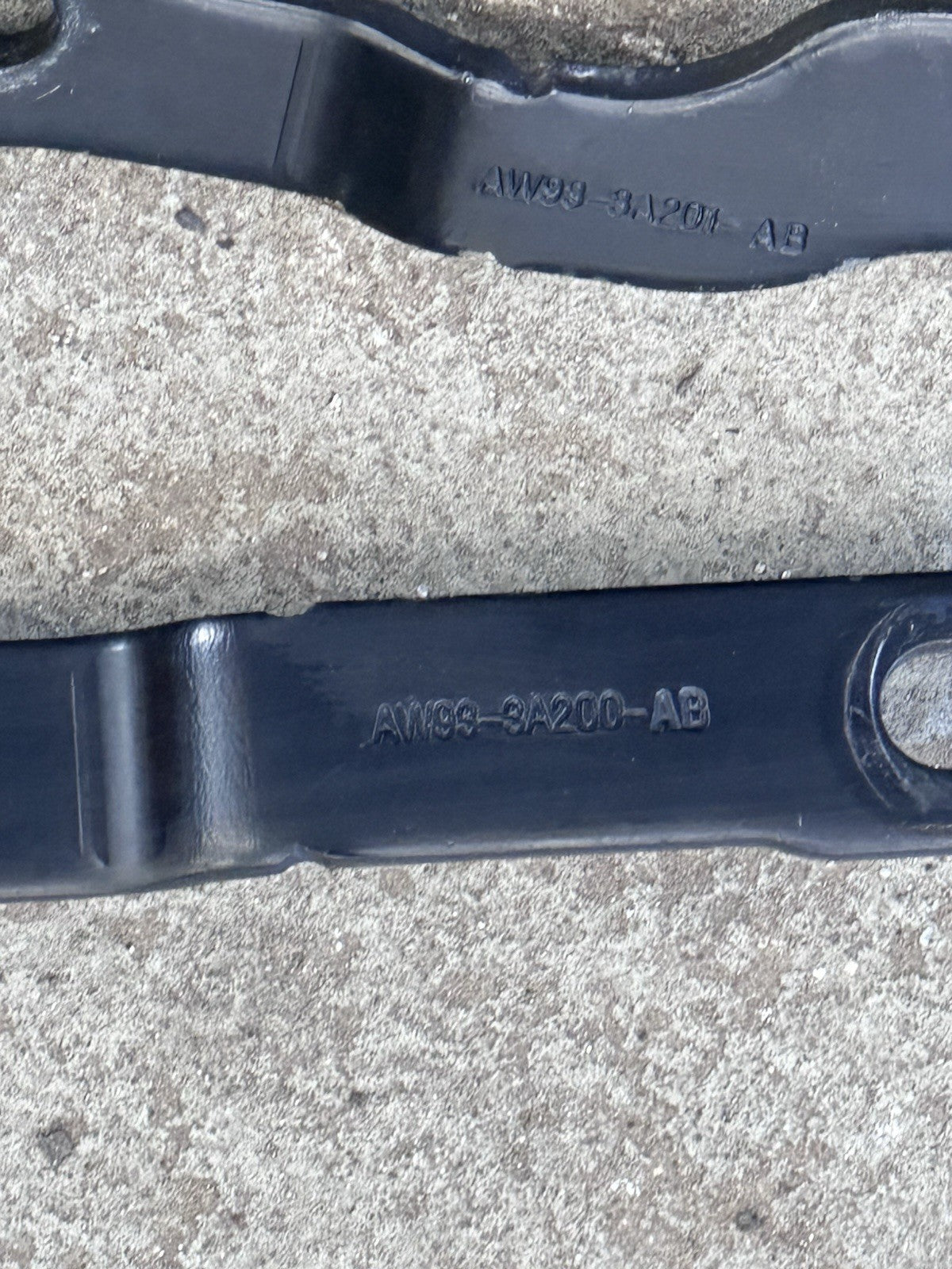 10-15 Jaguar XJL X351 Front Left & Right Side Engine Compartment Brace Set OEM