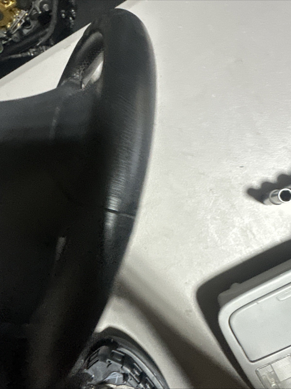 2007-2013 bmw x5 e70e steering wheel black with switch knob control oem