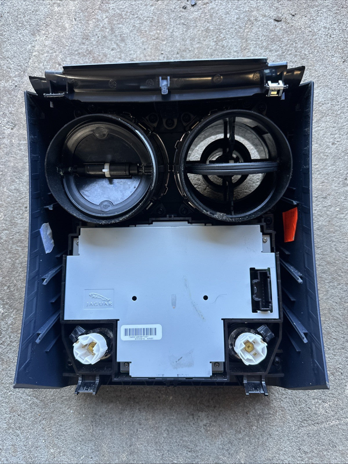 10-19 Jaguar X351 XJ Rear Center Console A/C Climate Control Switch w/ Trim OEM